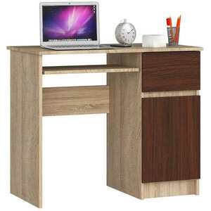Íróasztal - Akord Furniture - 90 cm - sonoma tölgy / wenge kép