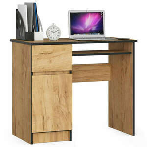 Íróasztal - Akord Furniture - 90 cm - kézműves tölgy (bal) kép