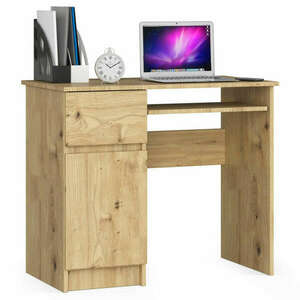 Íróasztal - Akord Furniture - 90 cm - arany tölgy (bal) kép