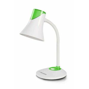 Esperanza Polaris E27 asztali lámpa, Fehér/Zöld kép