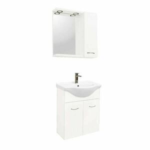 Ruze 55 komplett fürdőszoba bútor fehér kép