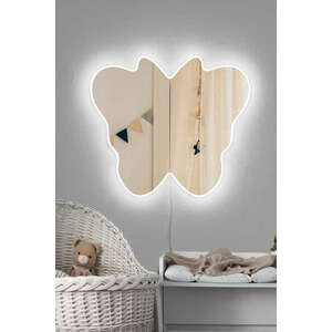 Butterfly Silver Tükör LED -es világítással 57x50 fehér kép