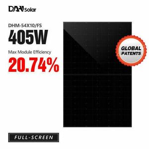 DAH Solar DHM-54X10/FS(BB) 405W Full Screen Full Black with white... kép