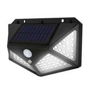 AOVO 100 ledes napelemes fali lámpa mozgásérzékelővel, 4 LED panellel kép