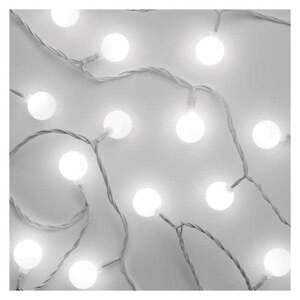 Beltéri karácsonyi fényfüzér, 100 LED – hideg fehér kép