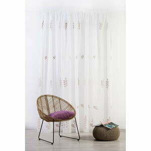 Fehér átlátszó függöny 300x245 cm Melissa – Mendola Fabrics kép