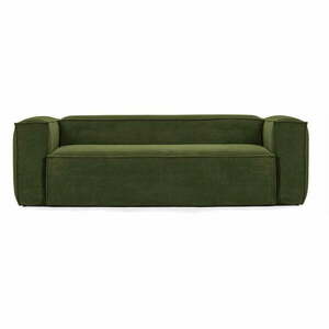 Zöld kordbársony kanapé 240 cm Blok – Kave Home kép