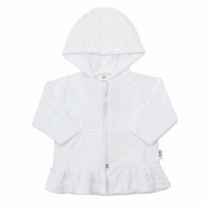 Plüss kapucnis pulóver New Baby Baby fehér - 68 (4-6 h) kép