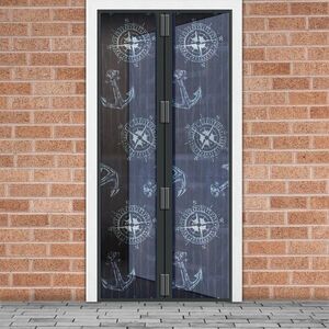 Szúnyogháló függöny ajtóra -mágneses- 100 x 210 cm - horgonyos kép