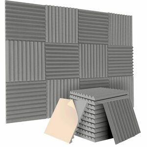12 db öntapadós, hangszigetelő fali panel habszivacsból kép