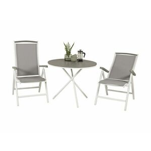 Asztal és szék garnitúra Dallas 2245 (Szürke + Fehér) kép