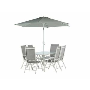 Asztal és szék garnitúra Dallas 3079 (Fehér + Szürke) 2051-408 kép