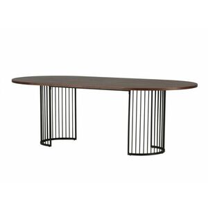 Asztal Dallas 3276 (Dió + Fekete) kép