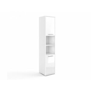 Polcos szekrény Concept Pro Lenart AH111 (Fehér + Fényes fehér) kép