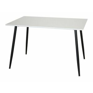 Asztal Dallas 4306 (Fényes fehér + Fekete) kép