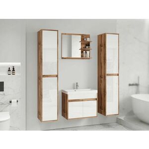 Fürdőszoba garnitúra Sarasota 169 (Wotan tölgy + Fényes fehér) kép