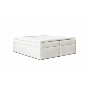 PHILIPPE boxspring kárpitozott ágy, 120x200, fehér kép