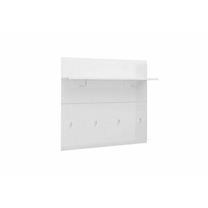 MERALA 2 fali akasztó, 95, 9x90x25, fehér/fehér fényű kép