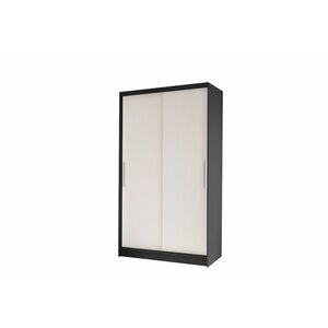 NOSTRA ruhásszekrény, 96, 8x200x58, 1, fekete/fehér kép