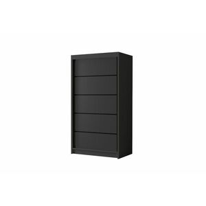 LIMIO 2 ruhásszekrény, 96, 8x200x58, 1, fekete kép