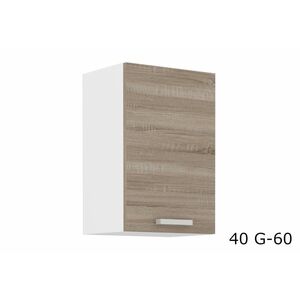 SOPHIA 40 G-60 felső konyhaszekrény, 40x60x31, fehér/tölgy sonoma trufel kép