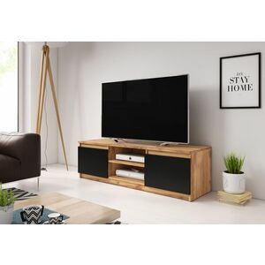 BASTE TV asztal, 120x35, 5x38, tölgy wotan/fekete grafit kép