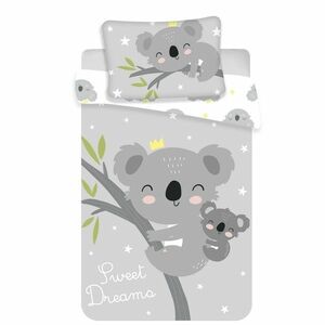 Gyermek pamut ágynemű kiságyba - Koala sweet dreams baby, 100 x 135 cm, 40 x 60 cm kép