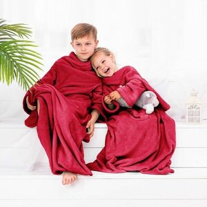Decoking Lazy Kids takaró ujjakkal, piros, 90 x 105 cm kép