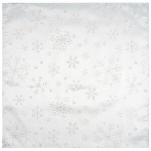 Snowflakes karácsonyi abrosz fehér, 77 x 77 cm kép
