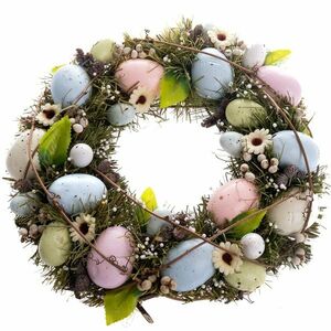 Húsvéti koszorú húsvéti tojásokkal, 29 x 6, 5 cm kép