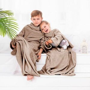 Decoking Lazy Kids takaró ujjakkal, bézs színben, 90 x 105 cm kép