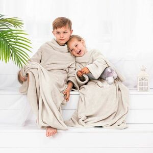 Decoking Lazy Kids takaró ujjakkal, krémszínű, 90 x 105 cm kép
