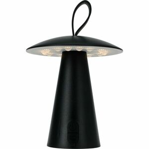 Boise kültéri hordozható LED asztali lámpa, fekete, USB, 15 x 17 cm, műanyag kép