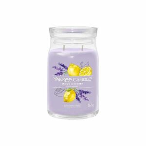 Yankee Candle Signature, Lemon Lavender illatgyertya nagy üvegben , 567 g kép