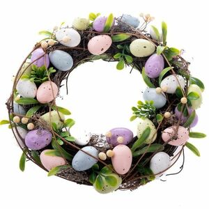 Easter húsvéti koszorú tojásokkal, 29 x 8 cm kép
