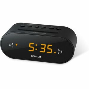 Ébresztőóra - fekete LED digitális óra kép
