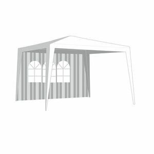 Oldalfal Kerti sátorra, ablakkal, vonalakkal VETRO-PLUS 50ZJ10292W kép