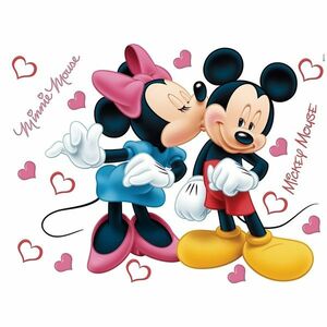 Minnie és Mickey, öntapadós dekoráció, 42, 5 x 65 cm kép