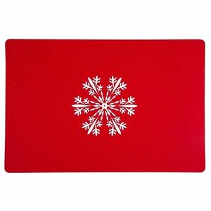 Altom Snowflake tányéralátét piros, 30 x 45 cm, 4 db-os szett kép