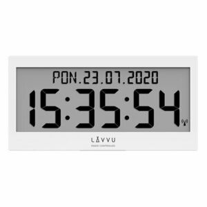 Lavvu LCX0010 Modig digitális óra rádióval vezérelve, fehér kép