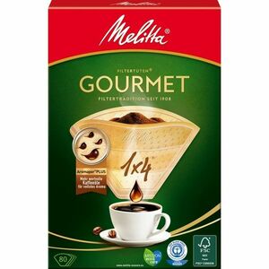 Melitta Gourmet kávéfilter, 1x4, 80 db kép