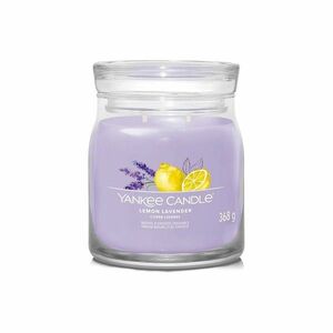 Yankee Candle Signature Lemon Lavender illatos gyertya közepes üvegben, 368 g kép