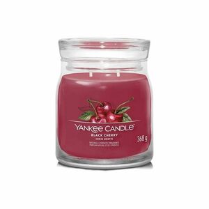 Yankee Candle Signature Black Cherry illatos gyertya közepes üvegben, 368 g kép