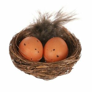 Húsvéti tojás készlet fészekben, 4 db, 5 x 5 x 2 cm kép