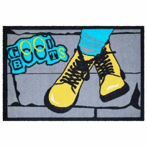 Grund Boots lábtörlő szürke-kék-sárga, 40 x 60cm kép
