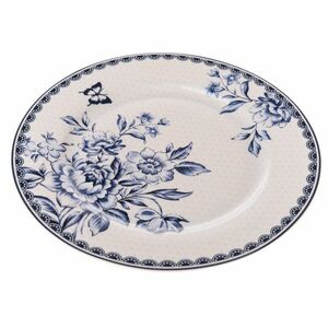 Blue Rose porcelán tányér, 19, 5 cm kép