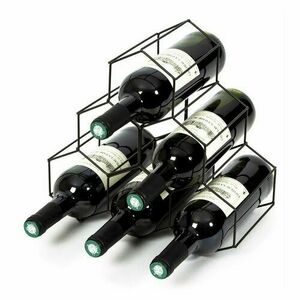 Compactor bortartó állvány 6 palackhoz, 28 x 28 x 4, 5 cm, matt acél kép