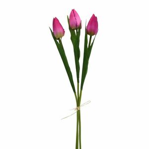Tulipán műcsokor bordó, 50 cm kép