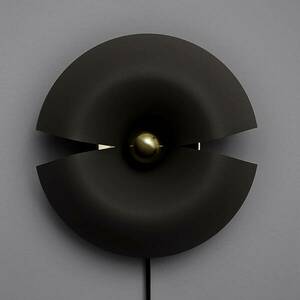 AYTM Cycnus fali lámpa, fekete, Ø 30 cm, dugó, alumínium, E27 kép