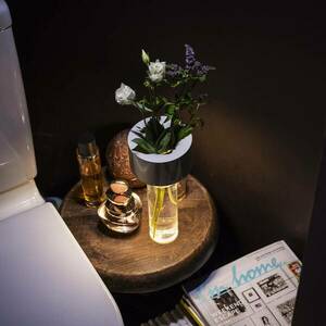 Foscarini LED-es újratölthető asztali lámpa Fleur, zsályazöld kép